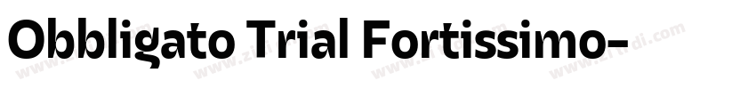 Obbligato Trial Fortissimo字体转换